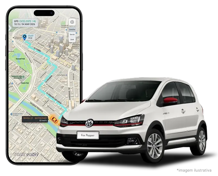 Aplicativo de Rastreamento Veicular - RastreaOn